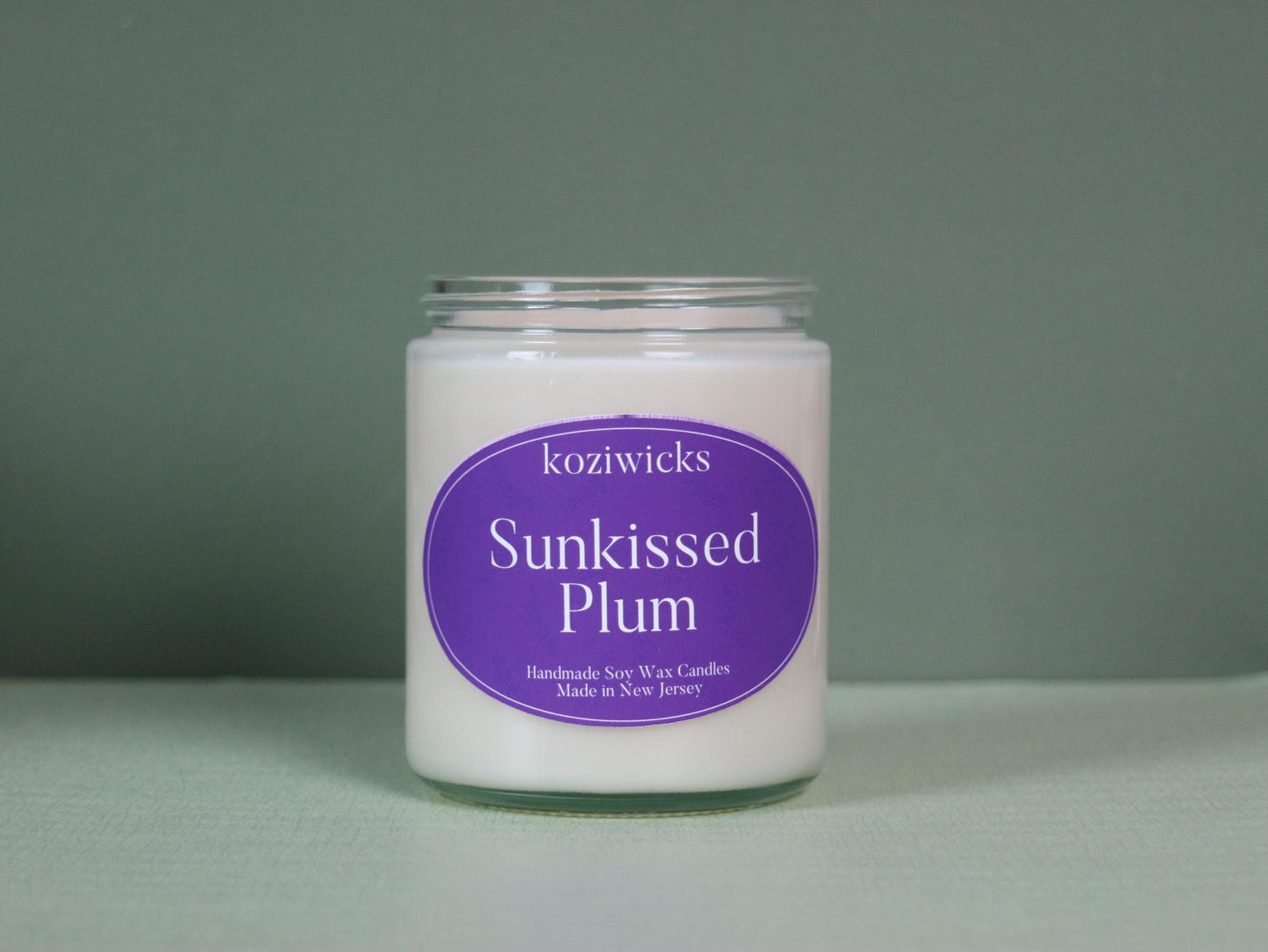 7 oz Sunkissed plum soy candle