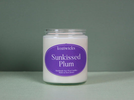 7 oz Sunkissed plum soy candle