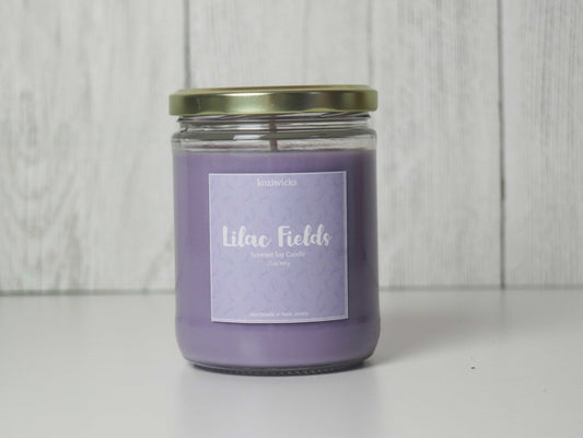 7 ozLilac Fields Scented Soy Wax Candle| lilac flower | flower lover candle