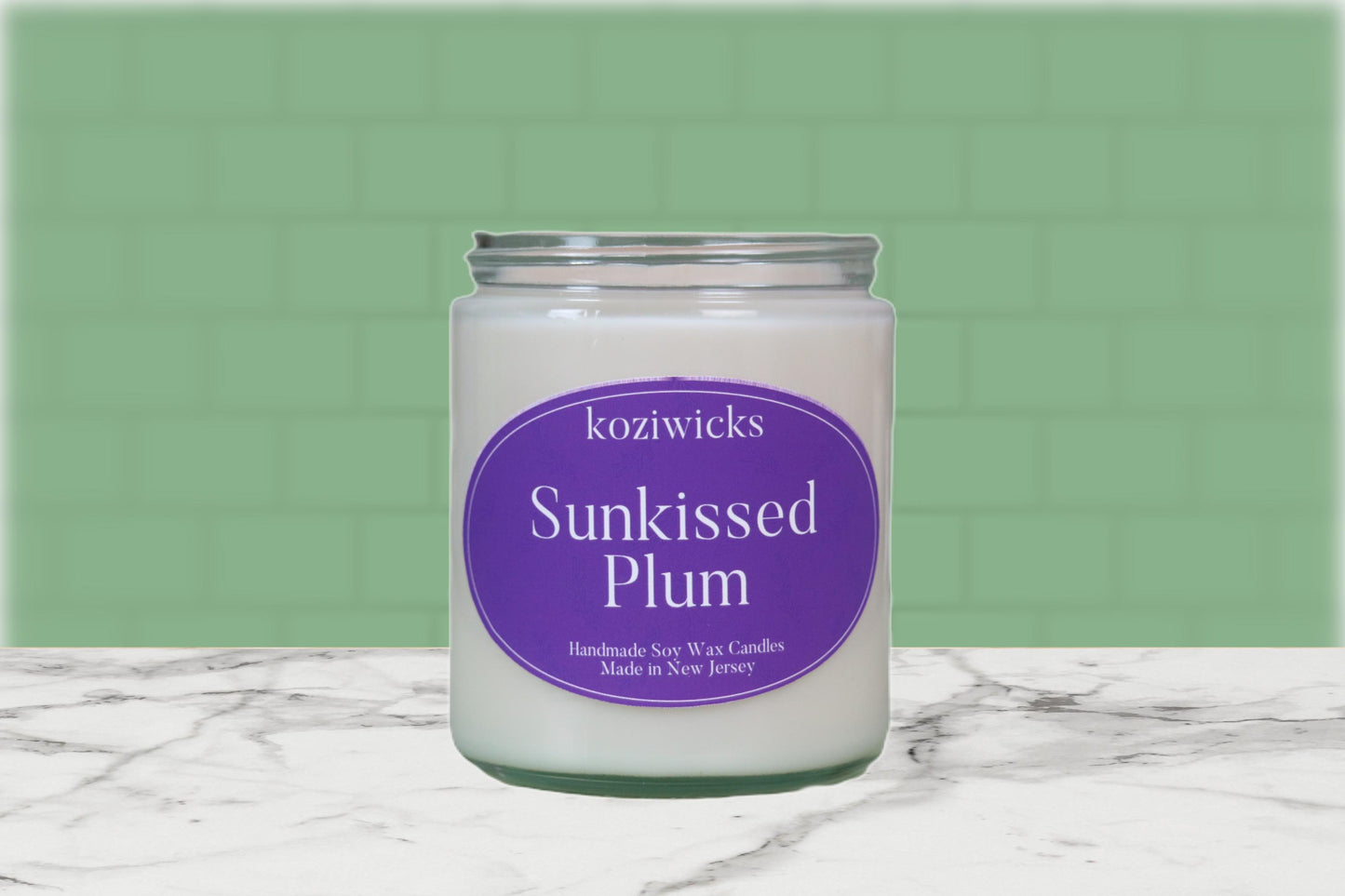 7 oz Sunkissed plum soy candle