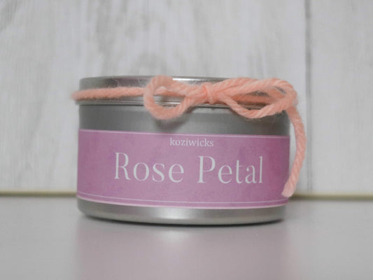 Rose Petal Scented Candle | Rose Petal Soy Wax Candle | Soy Wax Candle | Floral Candle