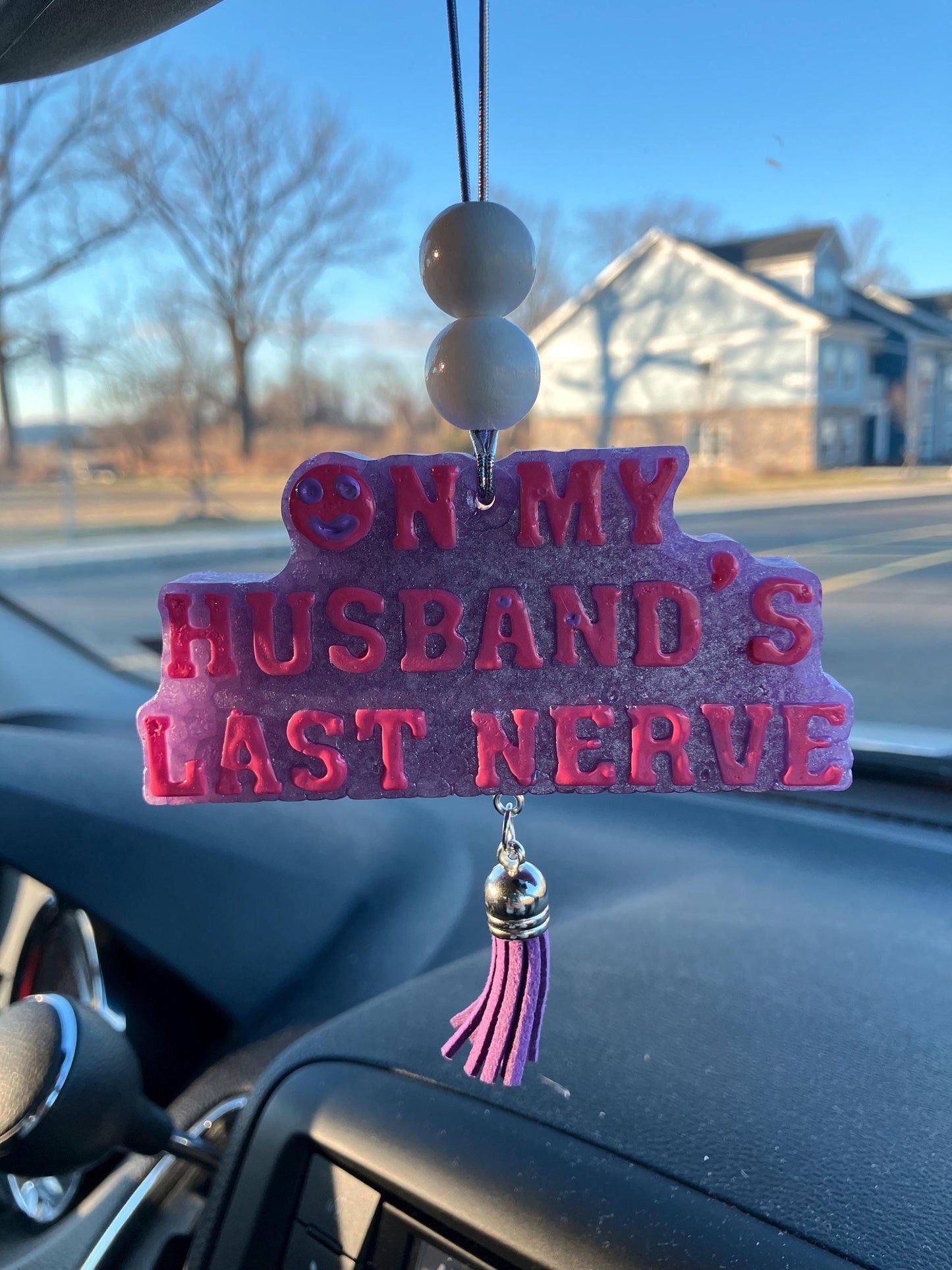 On my Husbands Last Nerve Car Freshie - Car Freshy - Car Air Fresher - Air Freshener for Car